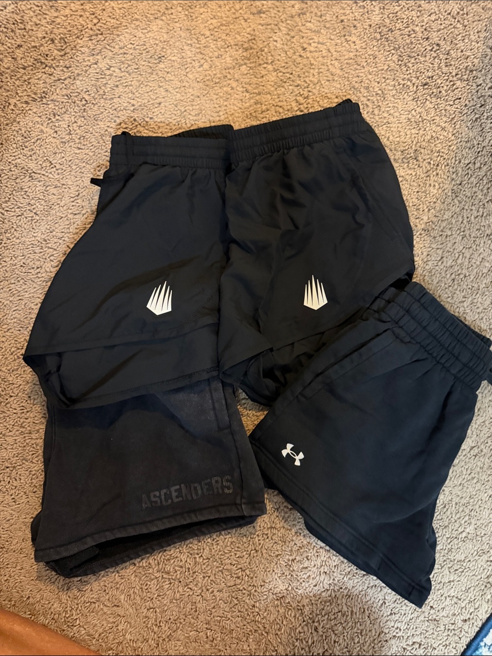 IMG Academy Under Armour Women’s Black Athletic Shorts - 4 pairs
